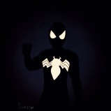 Dessin de Venom fait avec un Galaxy Note 3 et un filtre Instagram